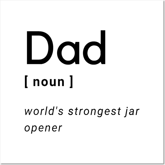 Dad Noun Wall Art by Designer31337